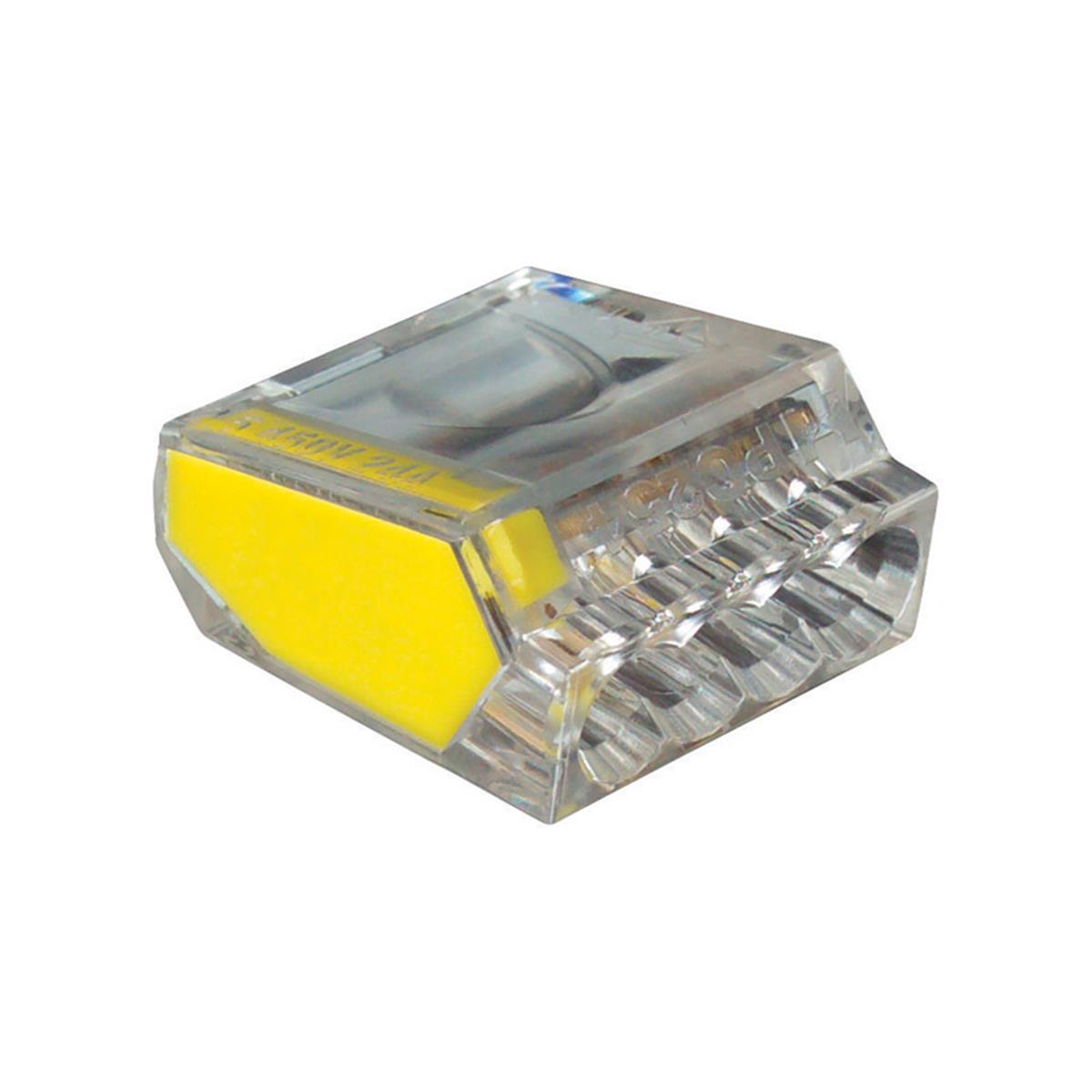 Picture of ECCM Industries 3569670 4 Port Yellow Connector, Pack of 100