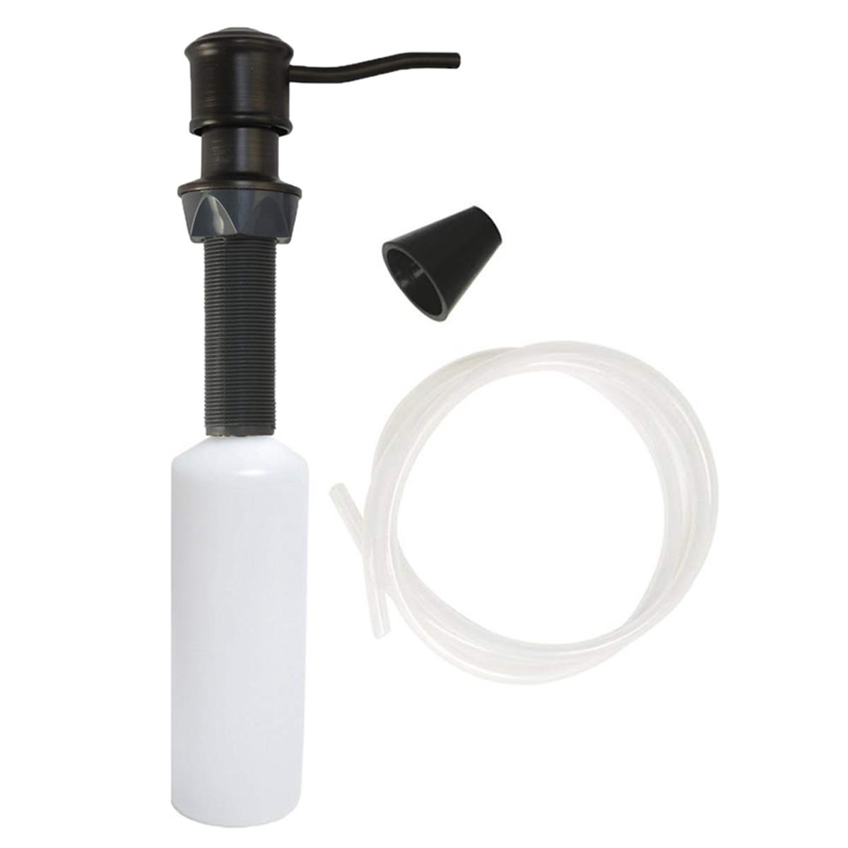 4006965 12 oz Black & White Soap Dispenser