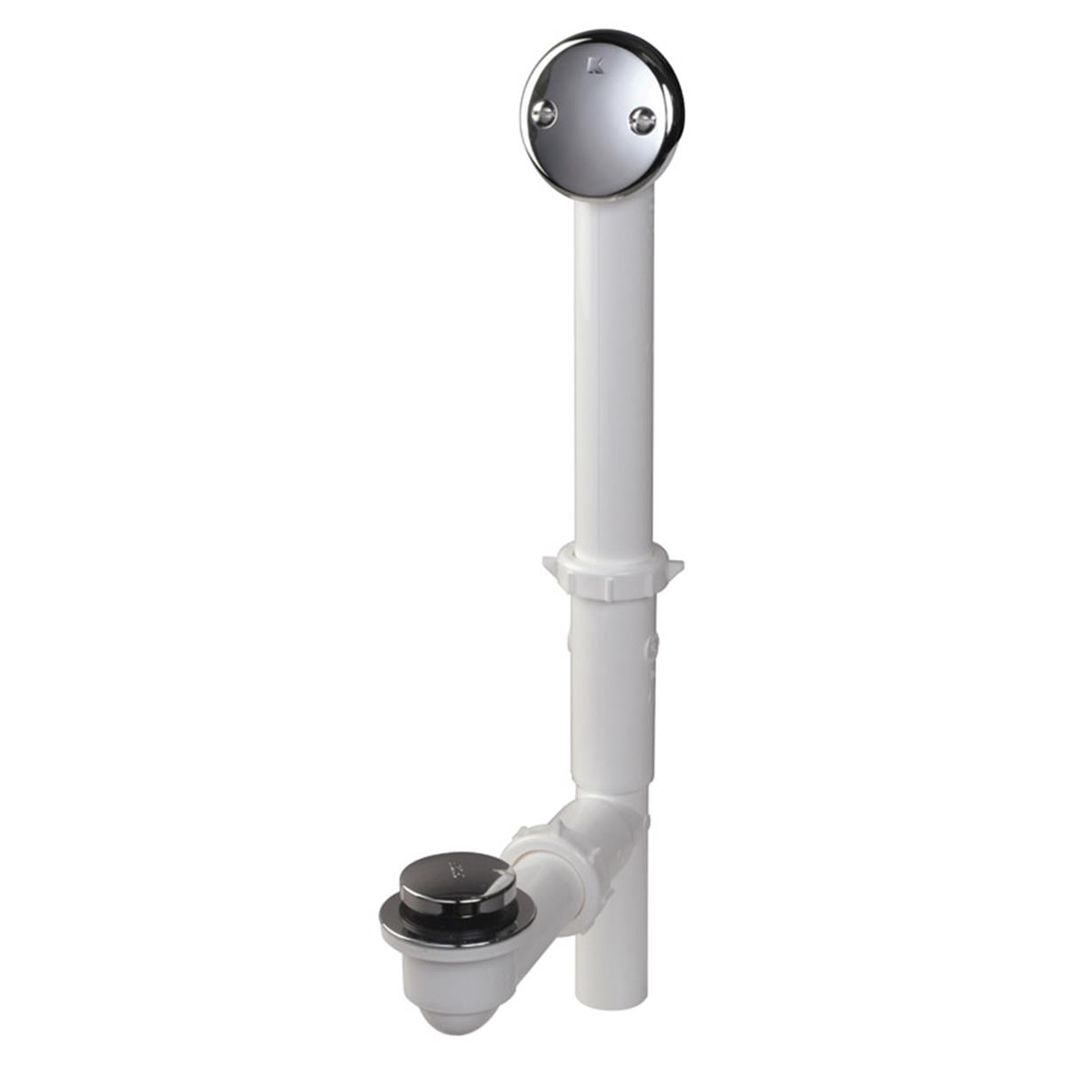 White Drain Bath Footlok Assembly