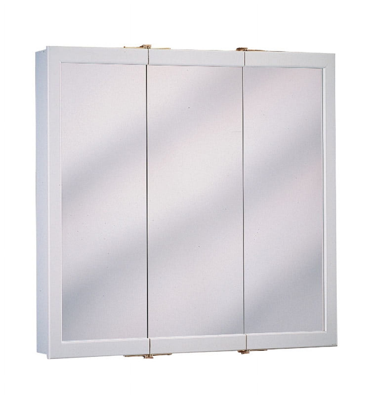White Tri-view Medicine Cabinet, Rectangle - 26 x 24 x 4.5 in.