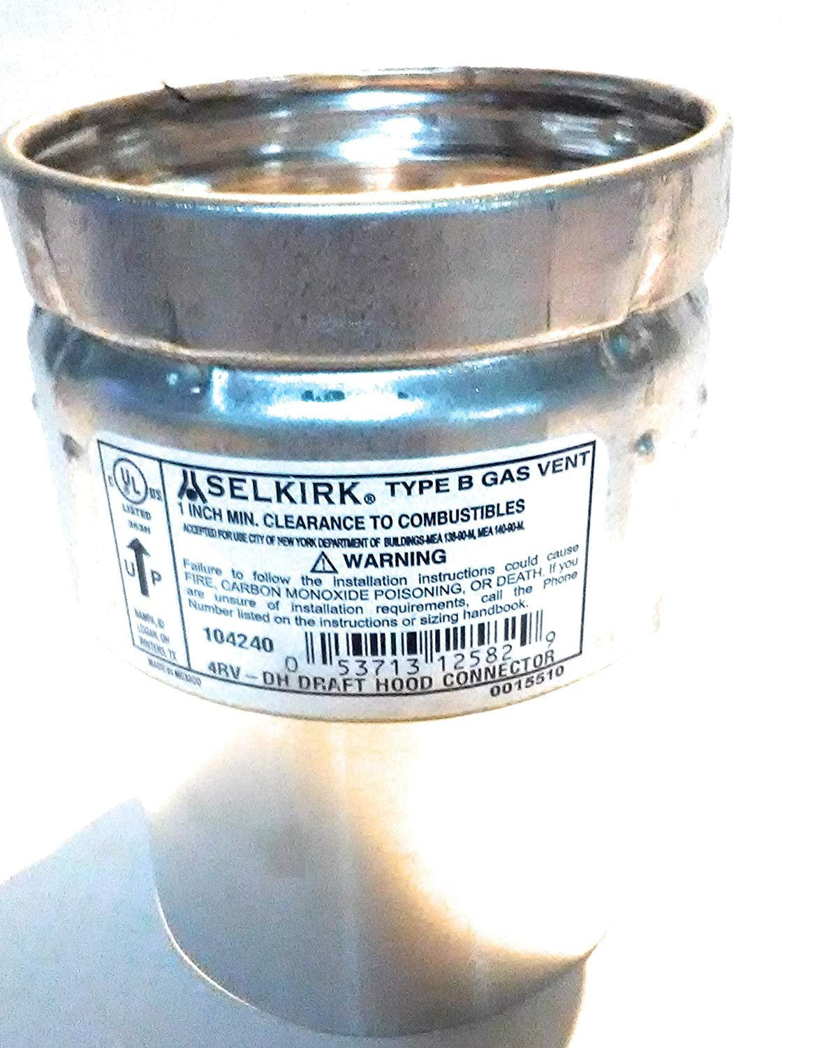 Selkirk  4 in. Draft Hood Connector