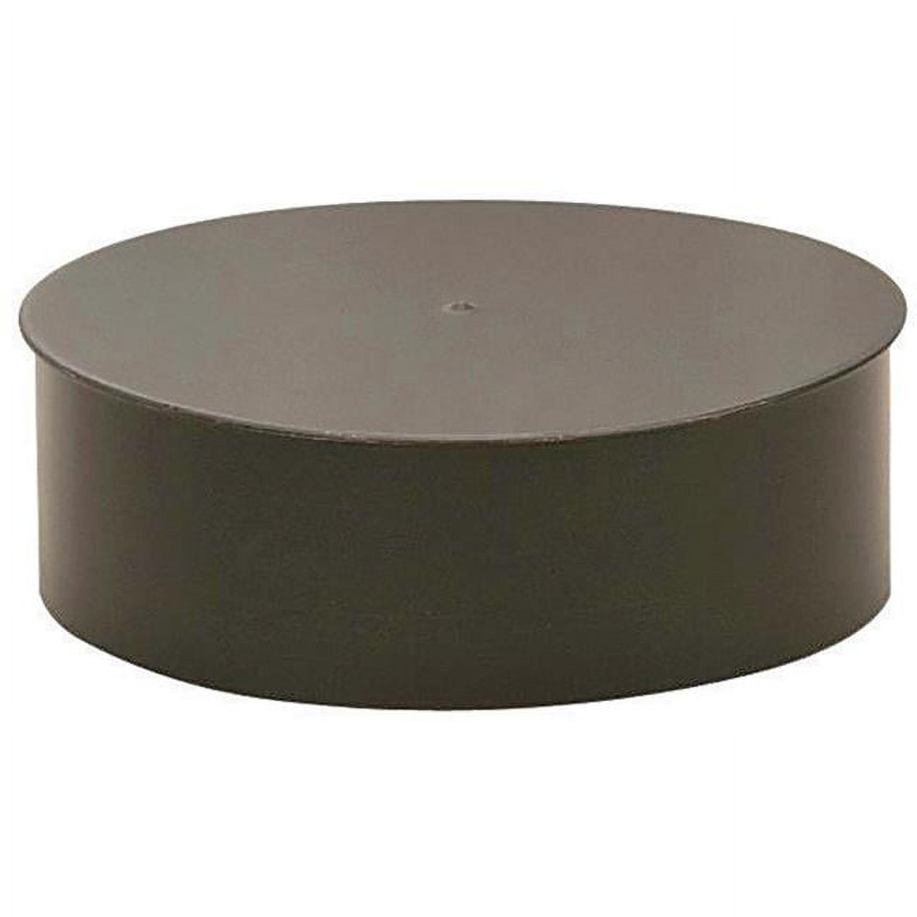 7 in. 24g Black Steel Cap Stove