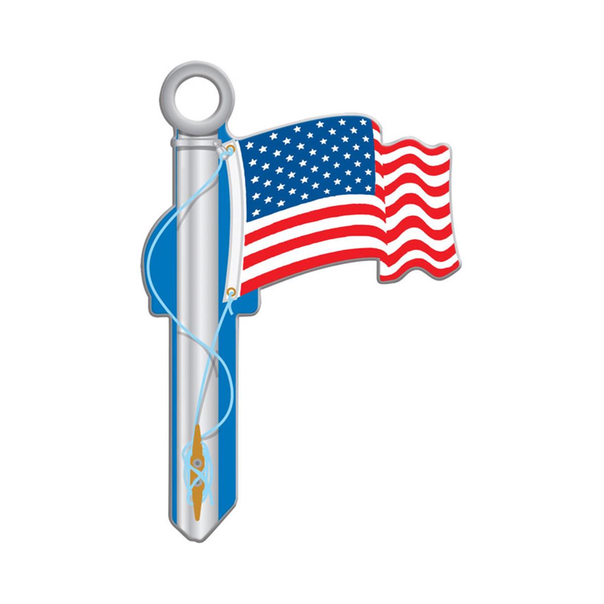 American Flag House Key