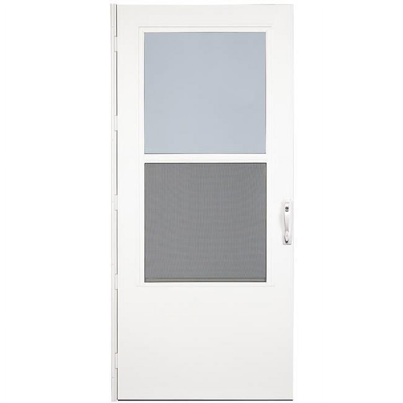 36 in. White Self-Storing Storm Door
