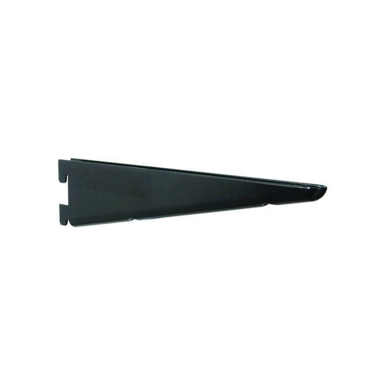 10.5 in. Double Slot Black Bracket