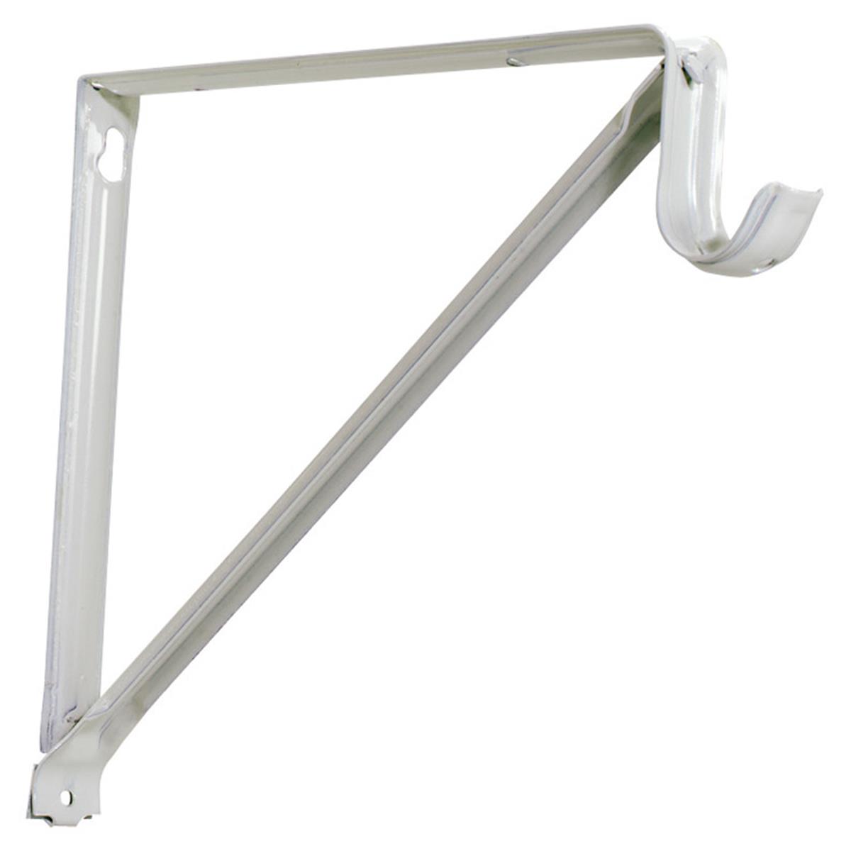 White Support Shelf & Rod