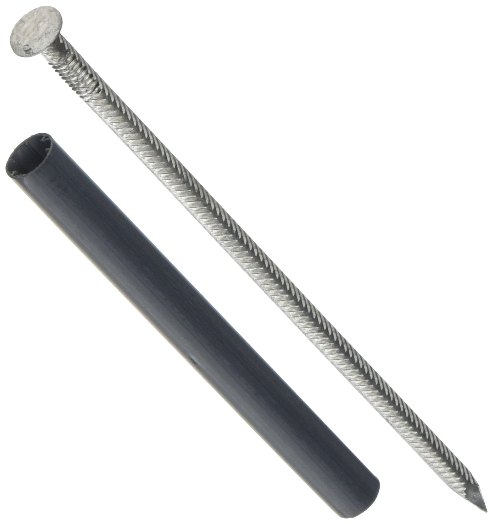 Aluminum White Gutter Spike & Ferrule, Pack of 10