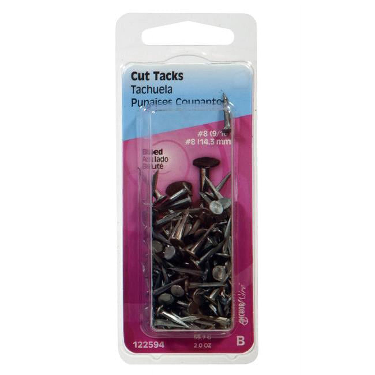 No. 8 2 oz Blued Tacks