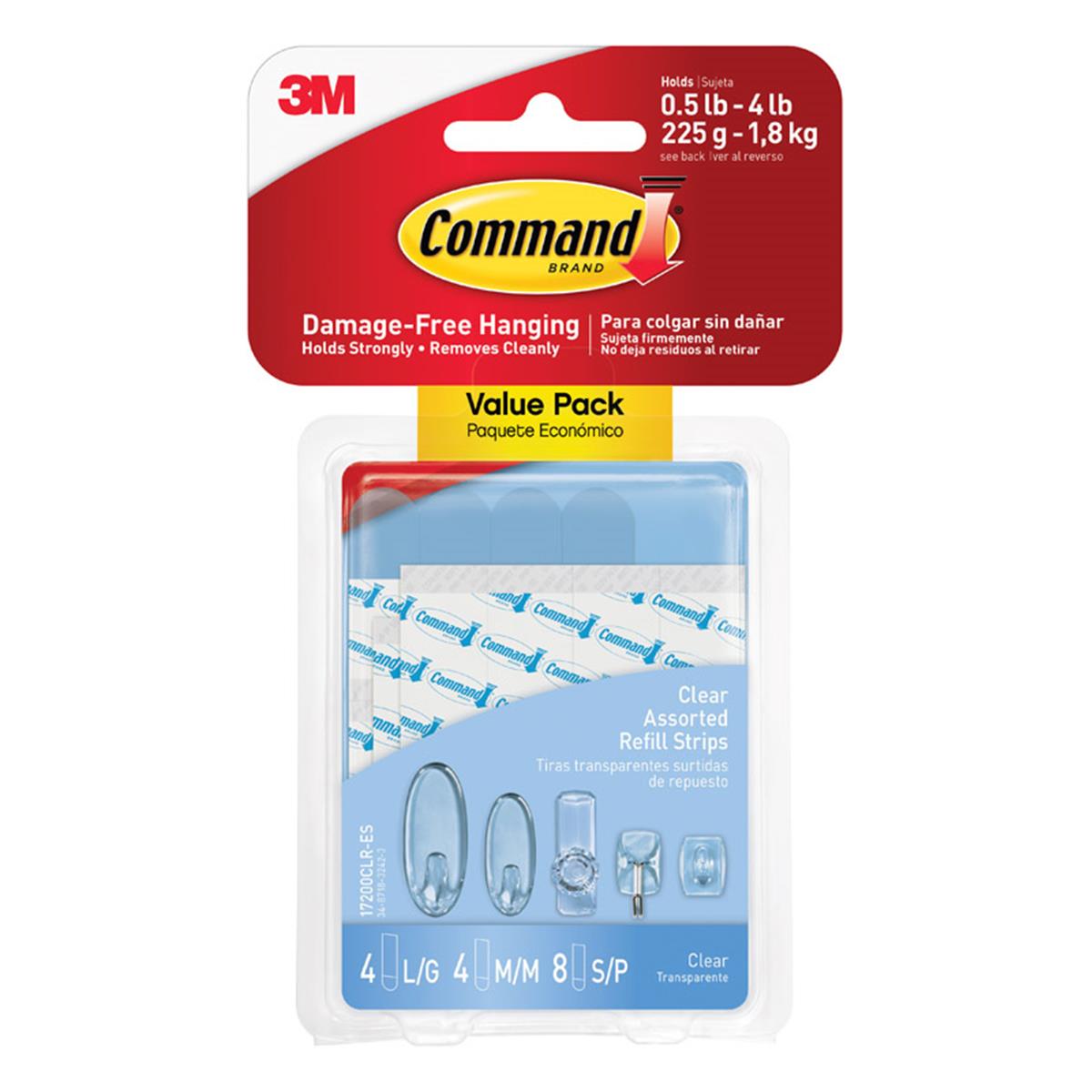 Picture of 3M 5432745 Clear Assorted Refill Strips
