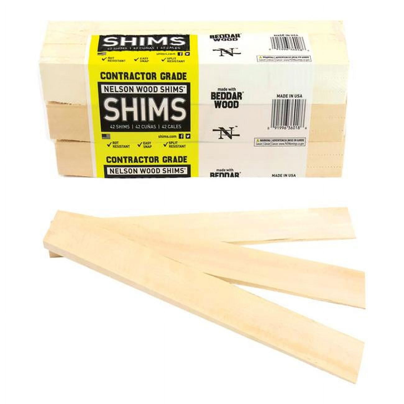 Picture of Airmark 5606181 12 in. Contractor Shims&#44; Pack of 42
