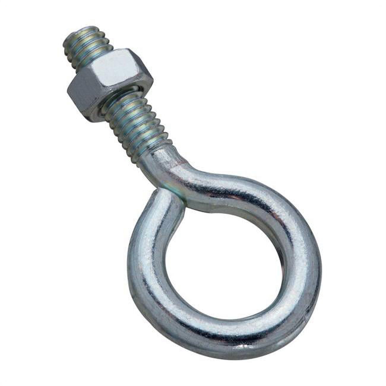 Eye Bolt, 5/16-18 Thread, Coarse Thread, 1 in L Thread, 3/4 in ID Dia Eye, 1.22 in L Shank