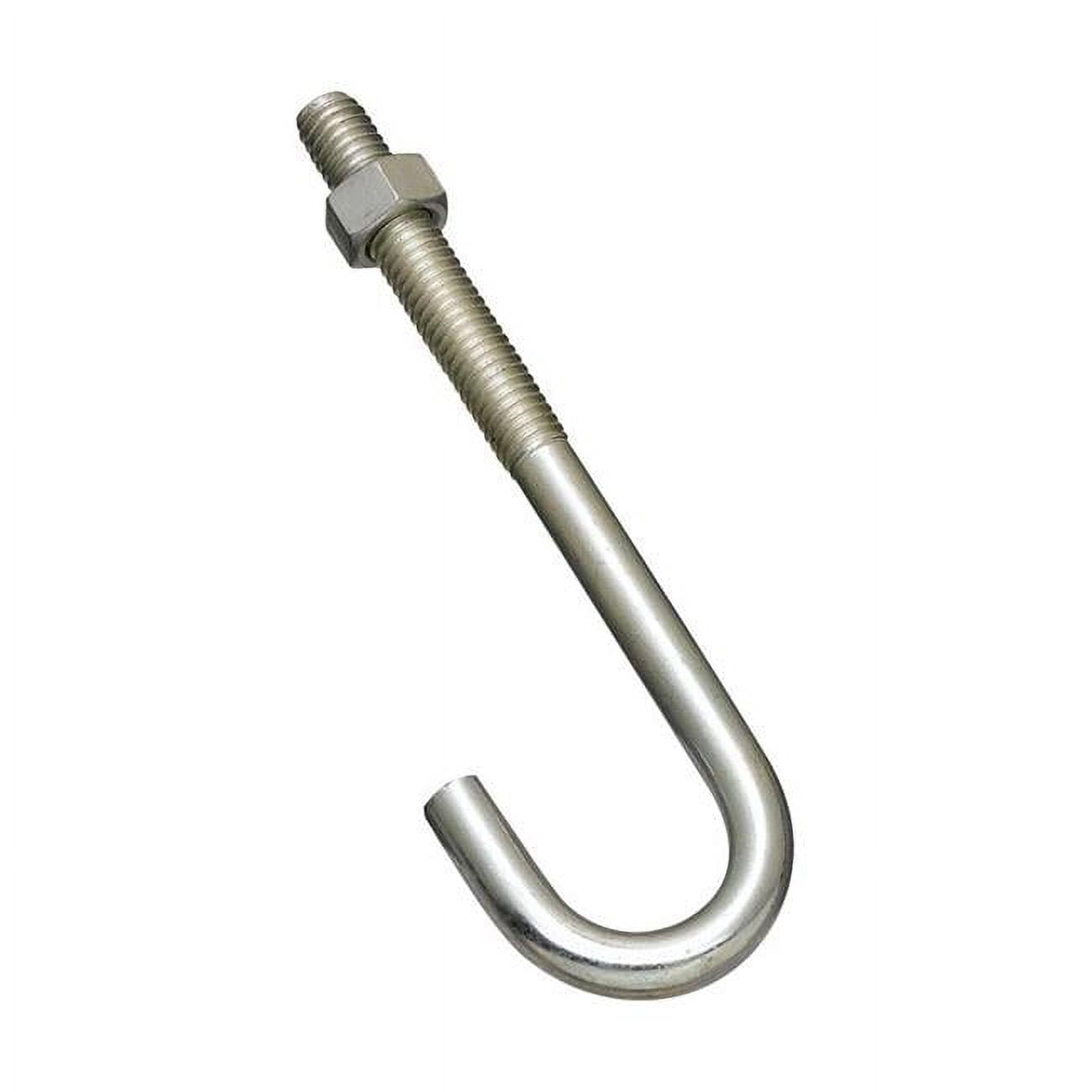 0.37 x 5 in. Zinc Plated J-Bolt