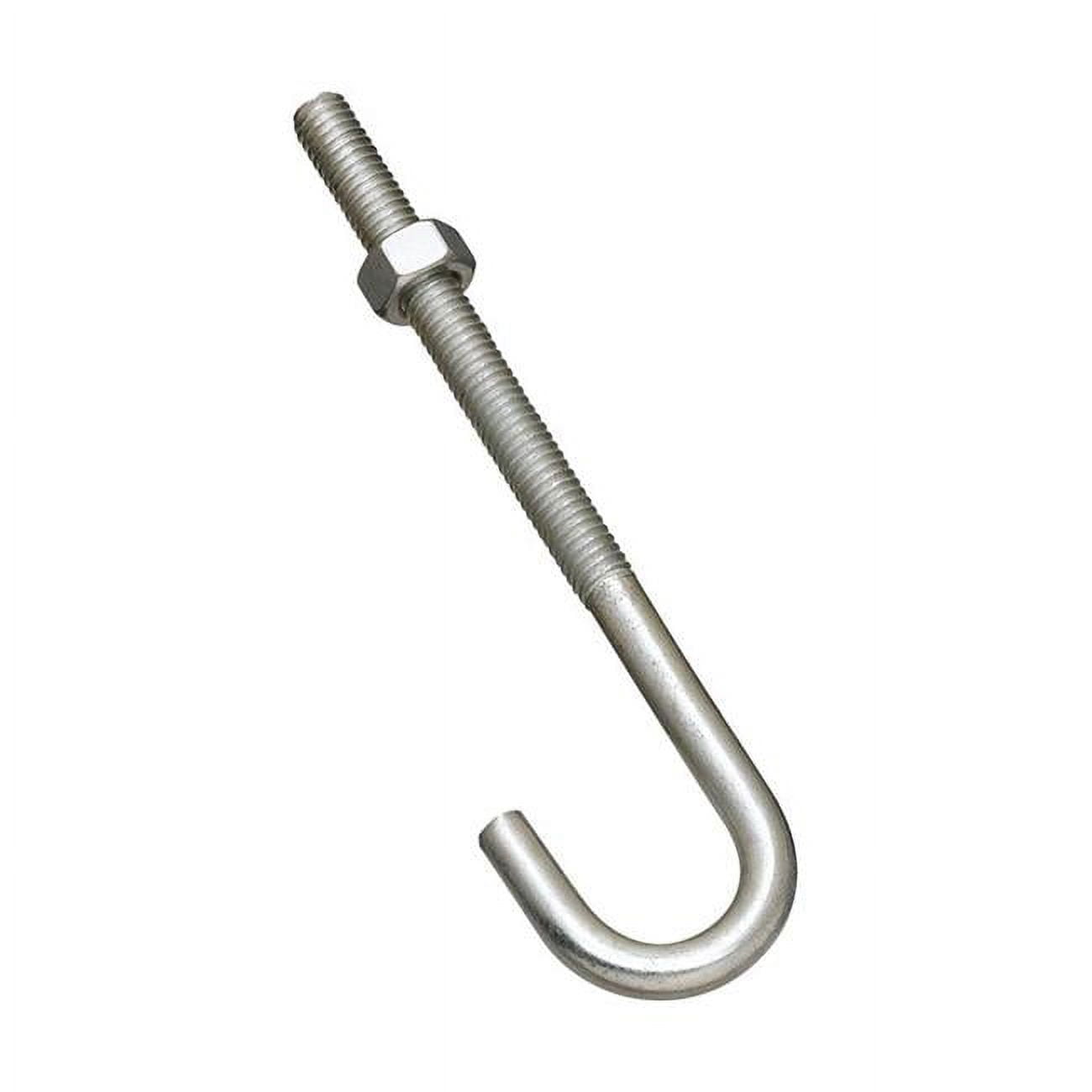 0.31 x 5 in. Zinc Plated J-Bolt