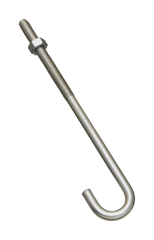 0.31 x 7 in. Zinc Plated J-Bolt