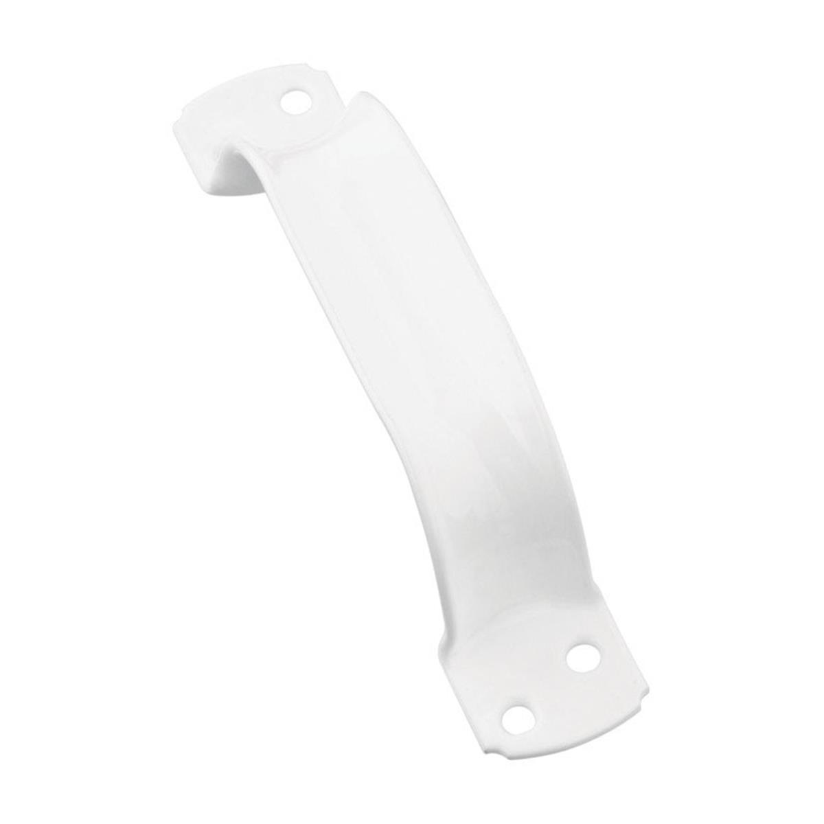 6.75 in. White Coated Door Pull