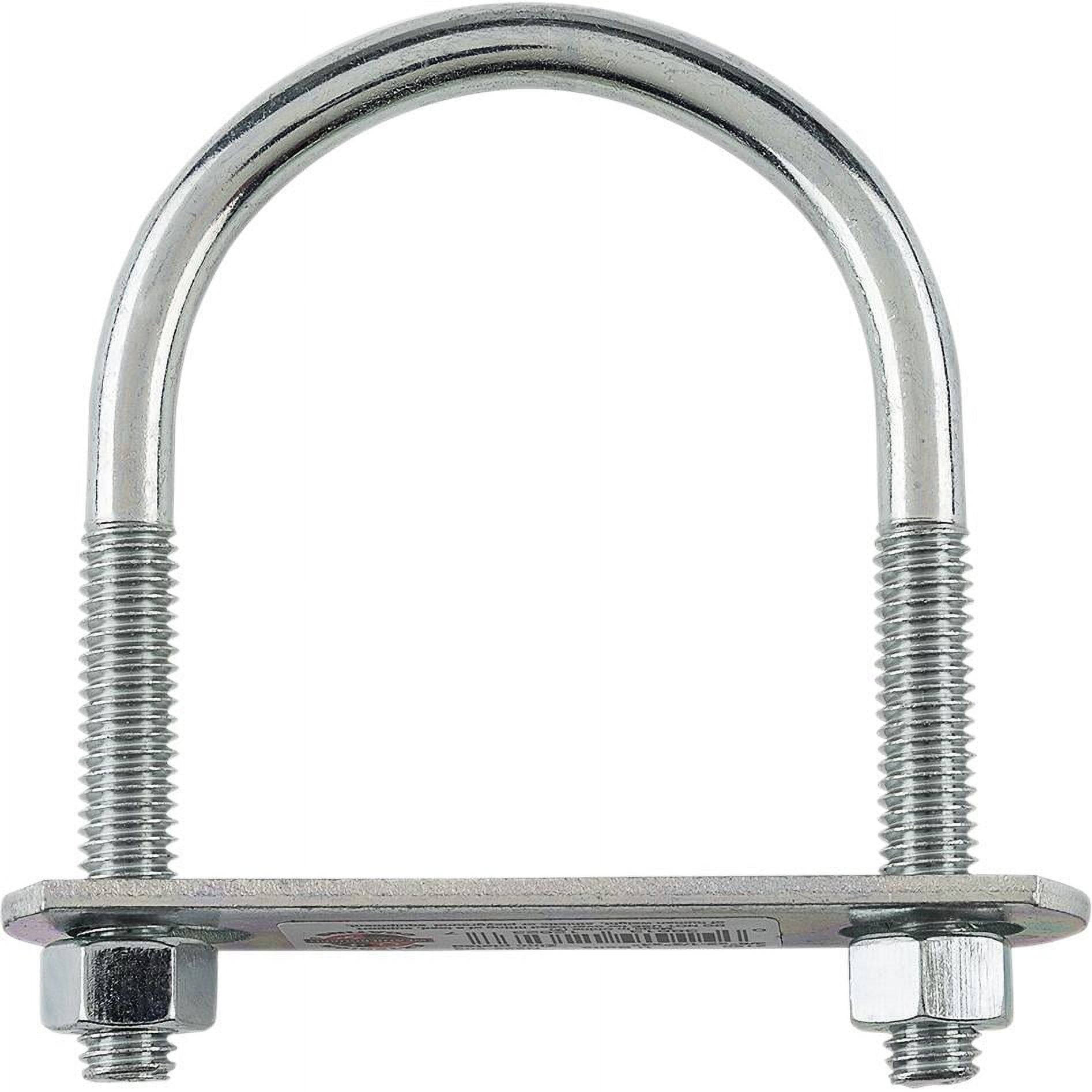 0.37 x 2.5 x 4 in. Zinc Plated U-bolt