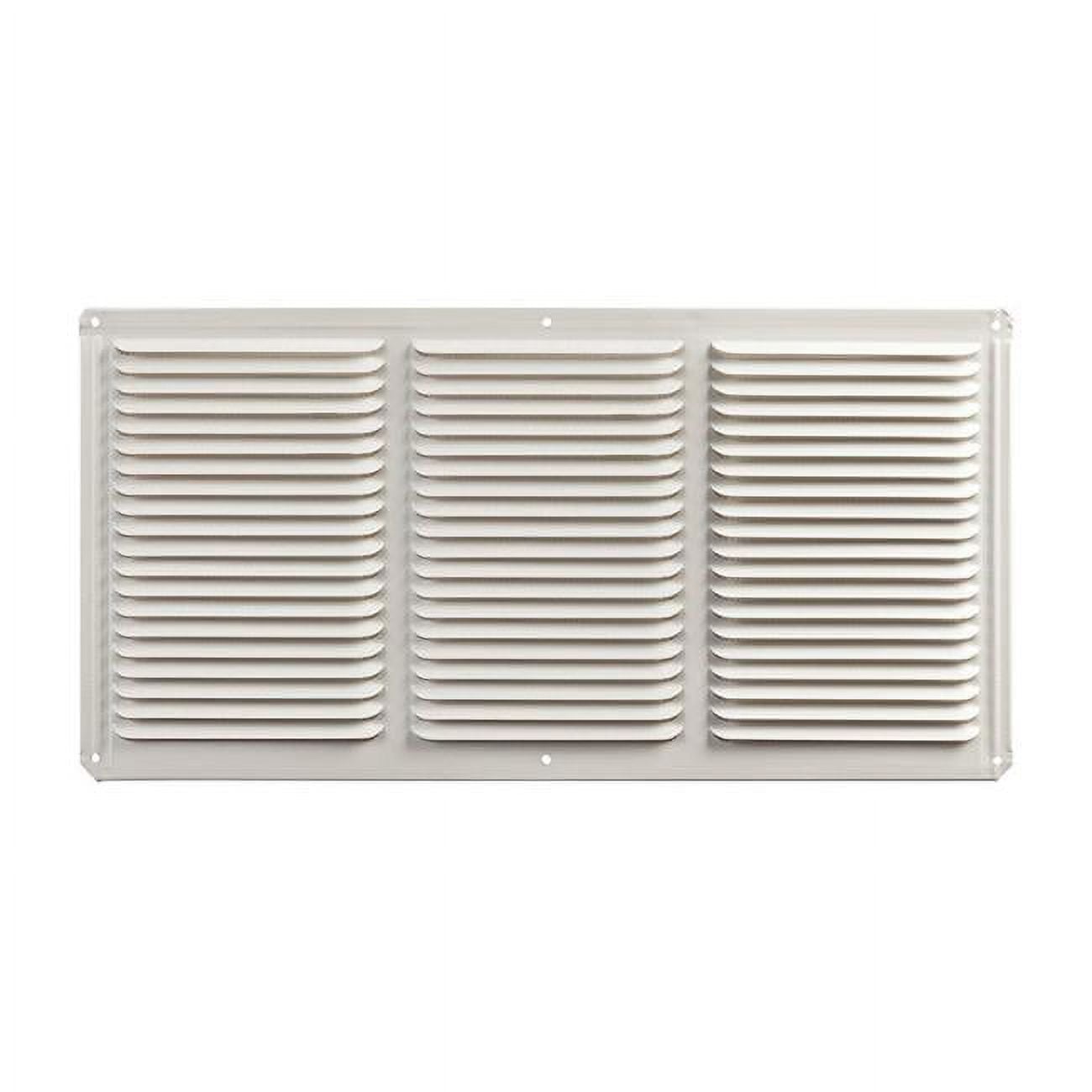 Master Flow 8 in. H X 16 in. W X 16 in. L Powder-Coated White Aluminum Undereave Vent -  LI Building, EAC16X8W