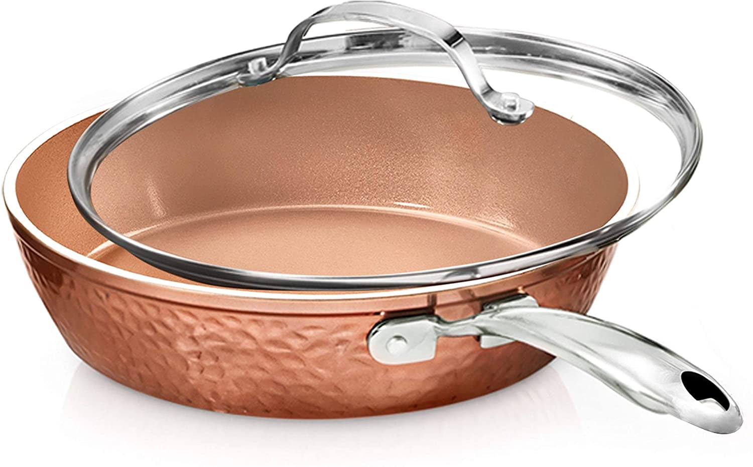 Picture of E Mishan & Sons 6007258 10 in. Ceramic Copper Pan with Lid