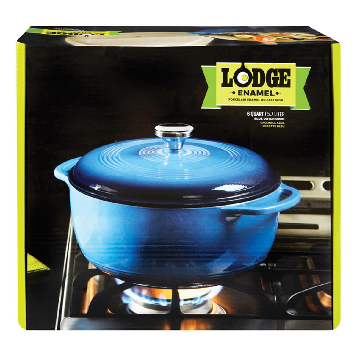 Picture of Lodge Manufacturing 6220560 6 qt. Blue Dutch Oven