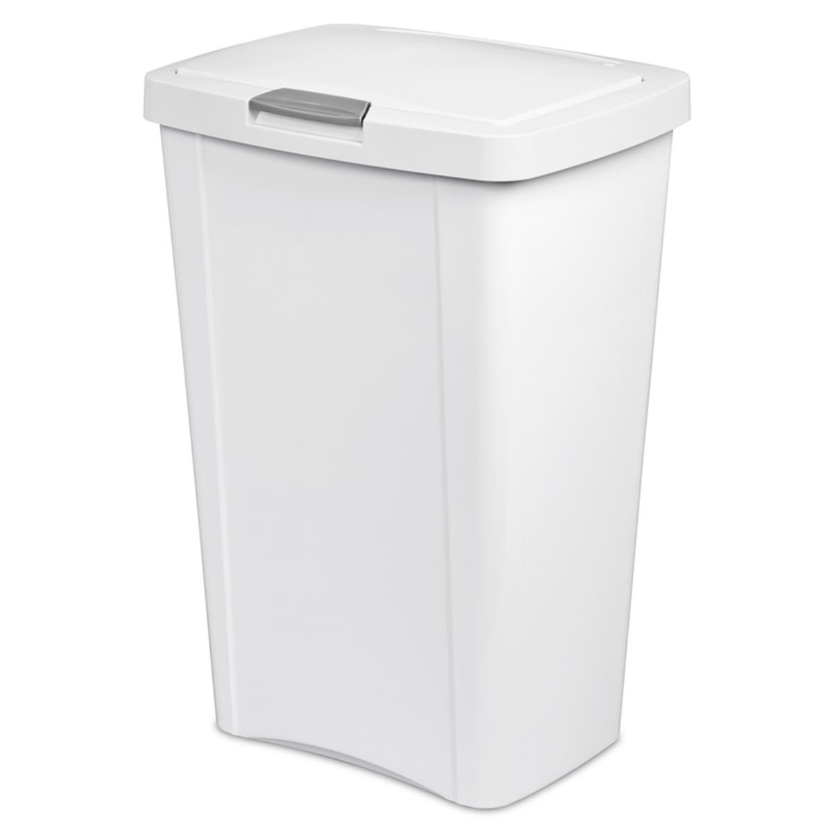 Weight Trash Garbage Can - Pack of 4 - White