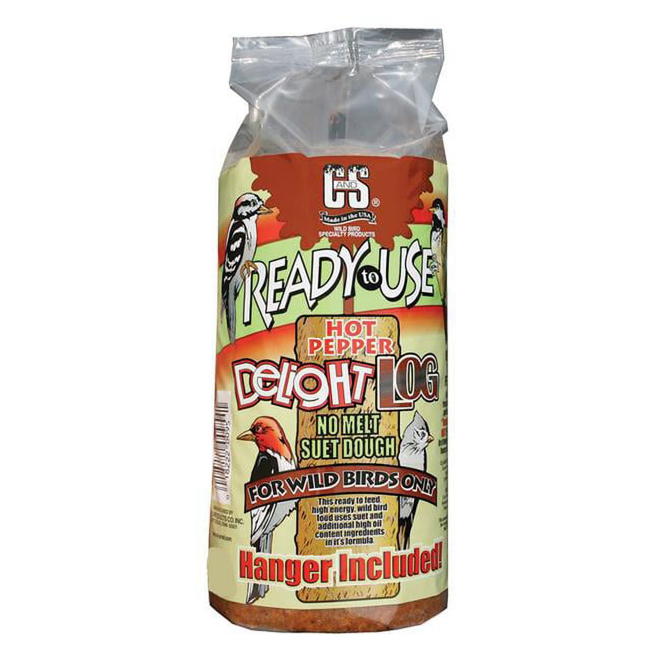 Picture of C&S Products 8039785 1 lbs Hot Pepper Log Suet