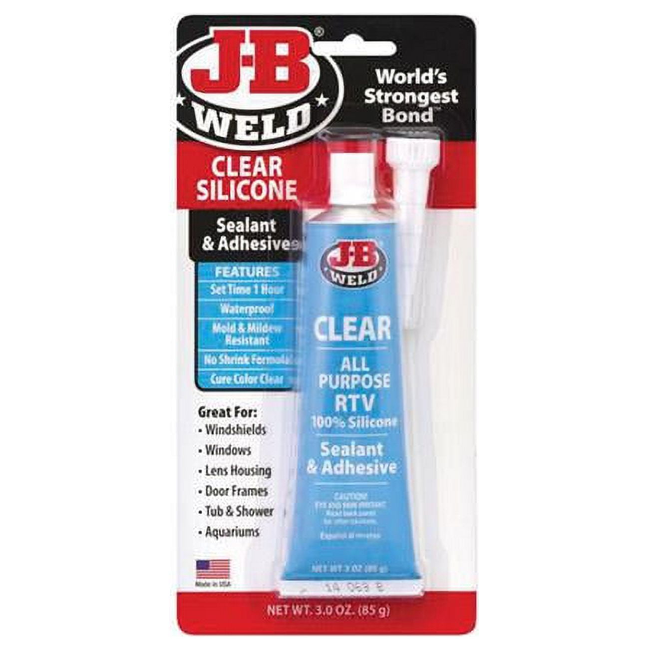 3 oz Clear RTV Silicone Sealant