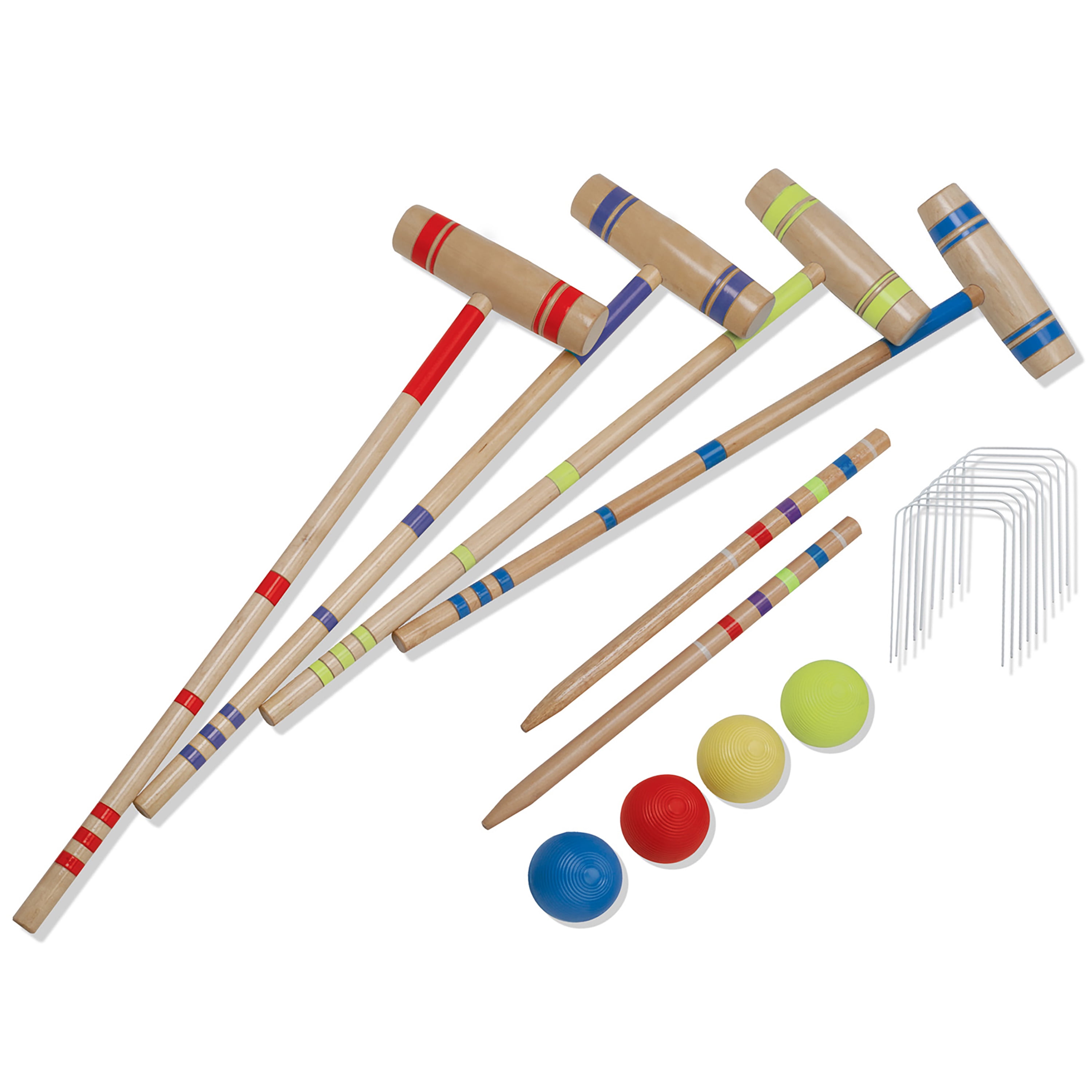 Picture of Ball Bounce & Sport 8437352 Classic Croquet 4 Player Set