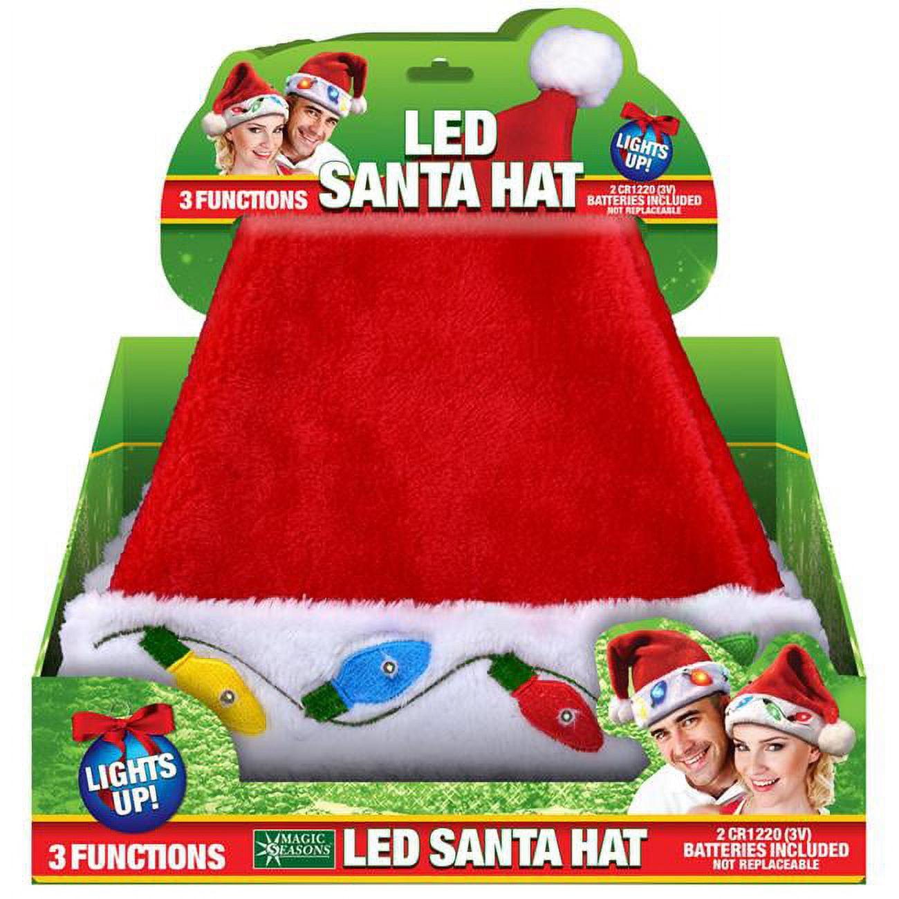 Picture of Shawshank LEDz 9057406 LED Santa Plush Hats