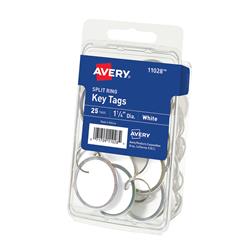 Picture of Avery Products 9071364 White Round Tag Key Tag&#44; Pack of 25