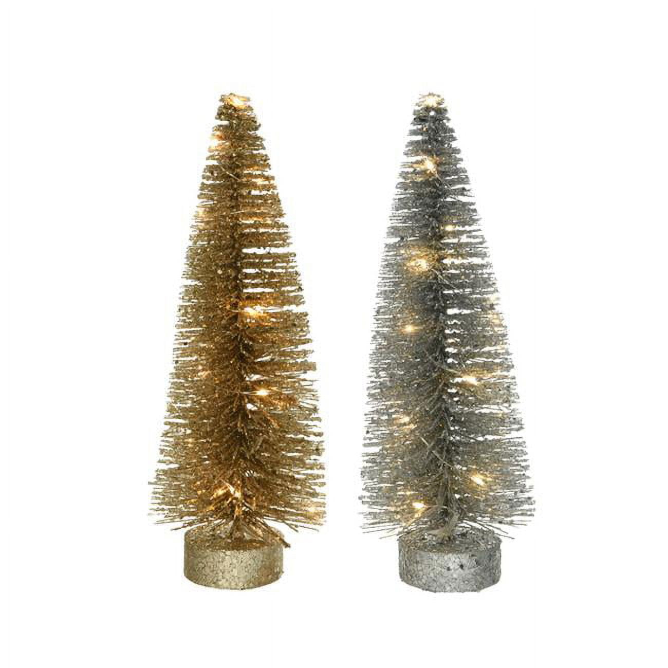 Picture of Decoris 9071065 LED Assorted Mini Christmas Tree - Pack of 24