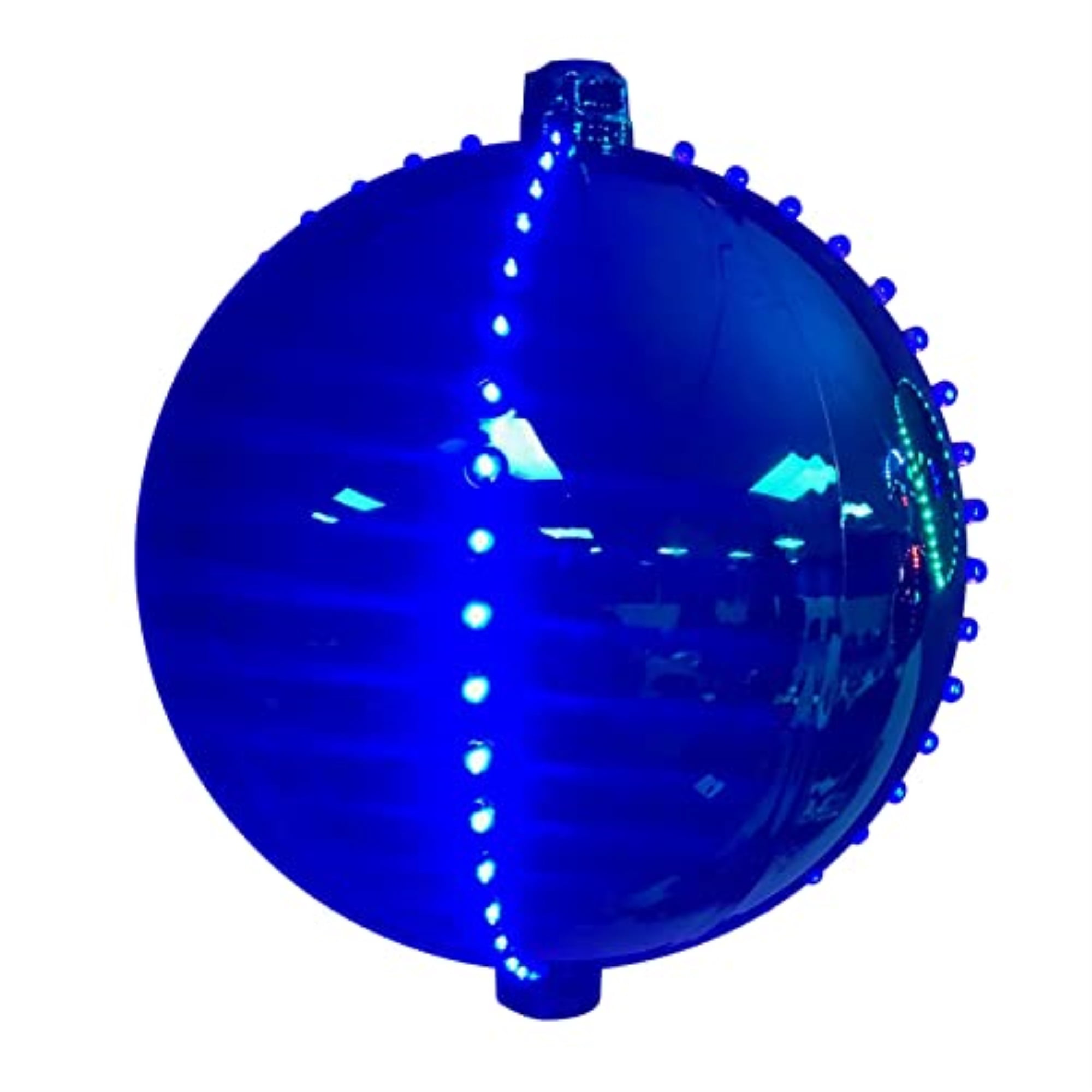 9071181 6 in. LED Lighted Ornament Hanging Decor, Blue