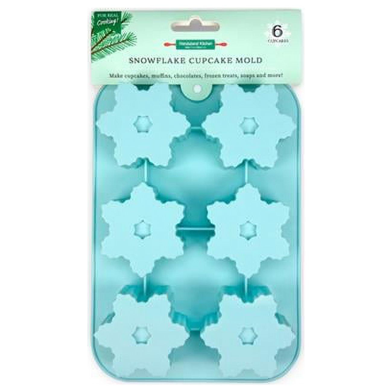 Picture of Hand Stand Kitchen 6030526 Winter Wonderland Snowflake Cupcake Mold Silicone