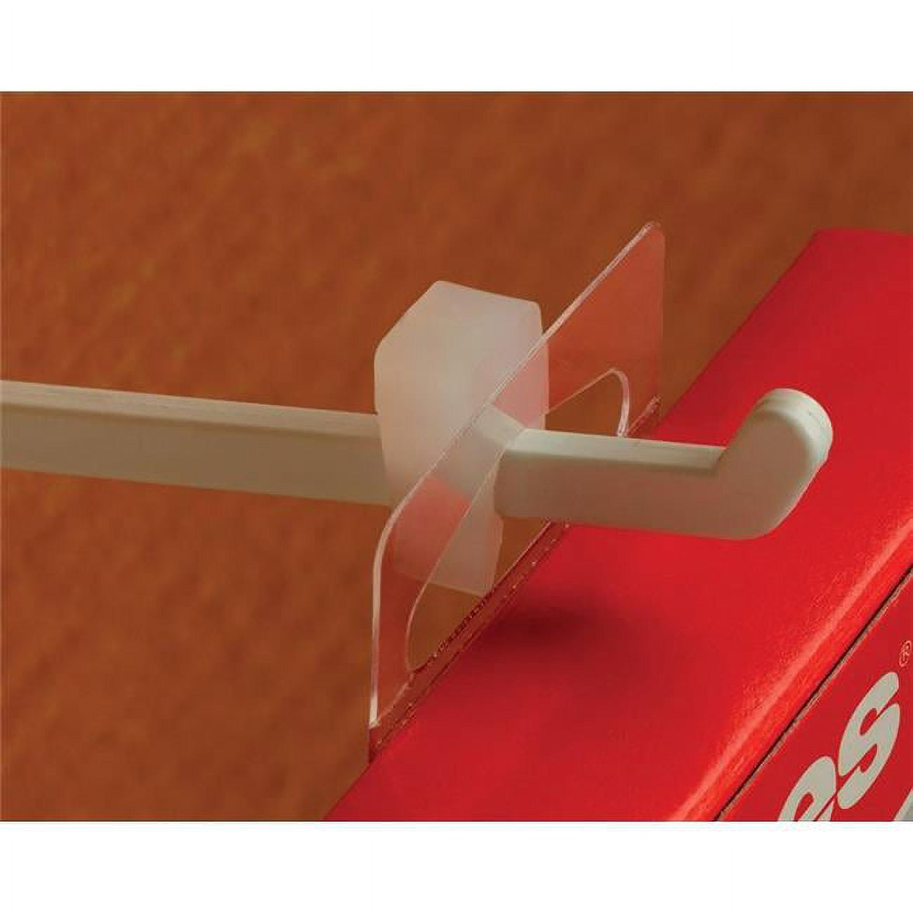 0.75 x 0.3125 x 0.3125 in. Utility & Parts Inventory Control Unit Plastic Hook, White