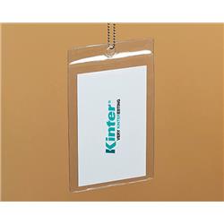 Picture of Kinter 9624297 6 x 0.75 x 4 in. Vinyl Pouch Hanging Hole&#44; Clear