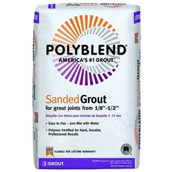 Picture of Custom Building Products 1005806 25 lbs Polyblend Indoor & Outdoor Platinum Sanded Grout