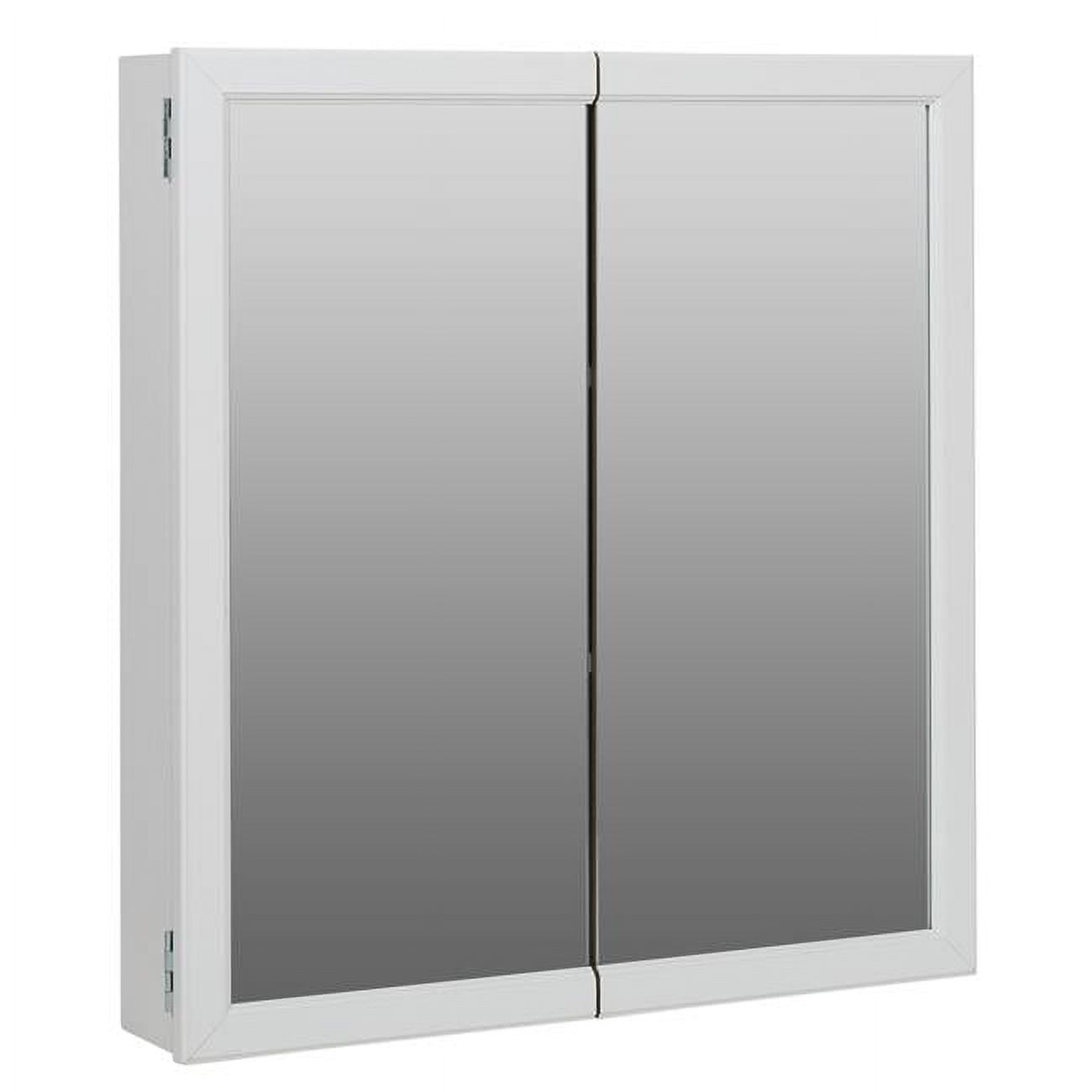 25.38 in. Medicine Cabinet & Mirror, White