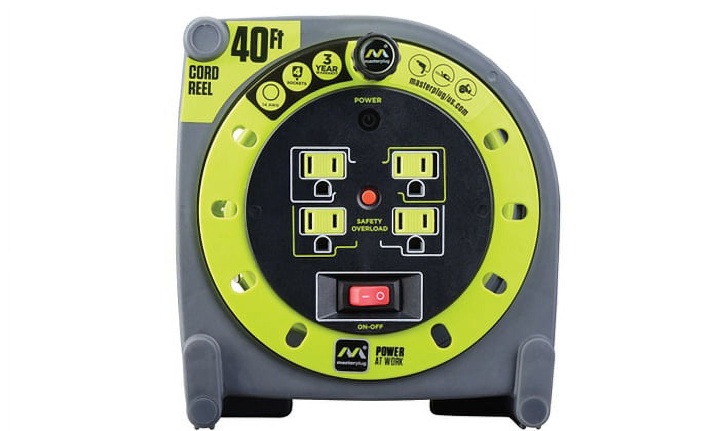 40 ft. PVC Cord Reel, Multi Color