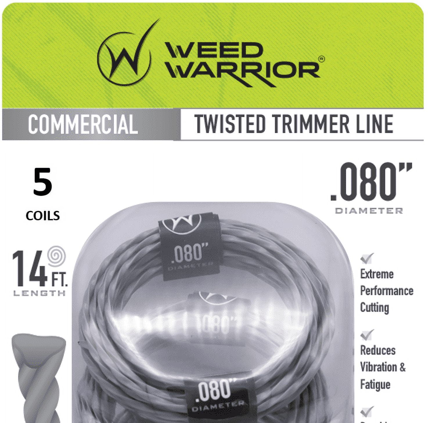 0.08 in. x 14 ft. Commercial Grade Trimmer Line, Gray