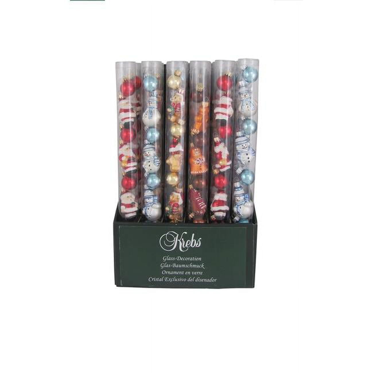 Mini Assorted Ornament, Multi Color - Pack of 18