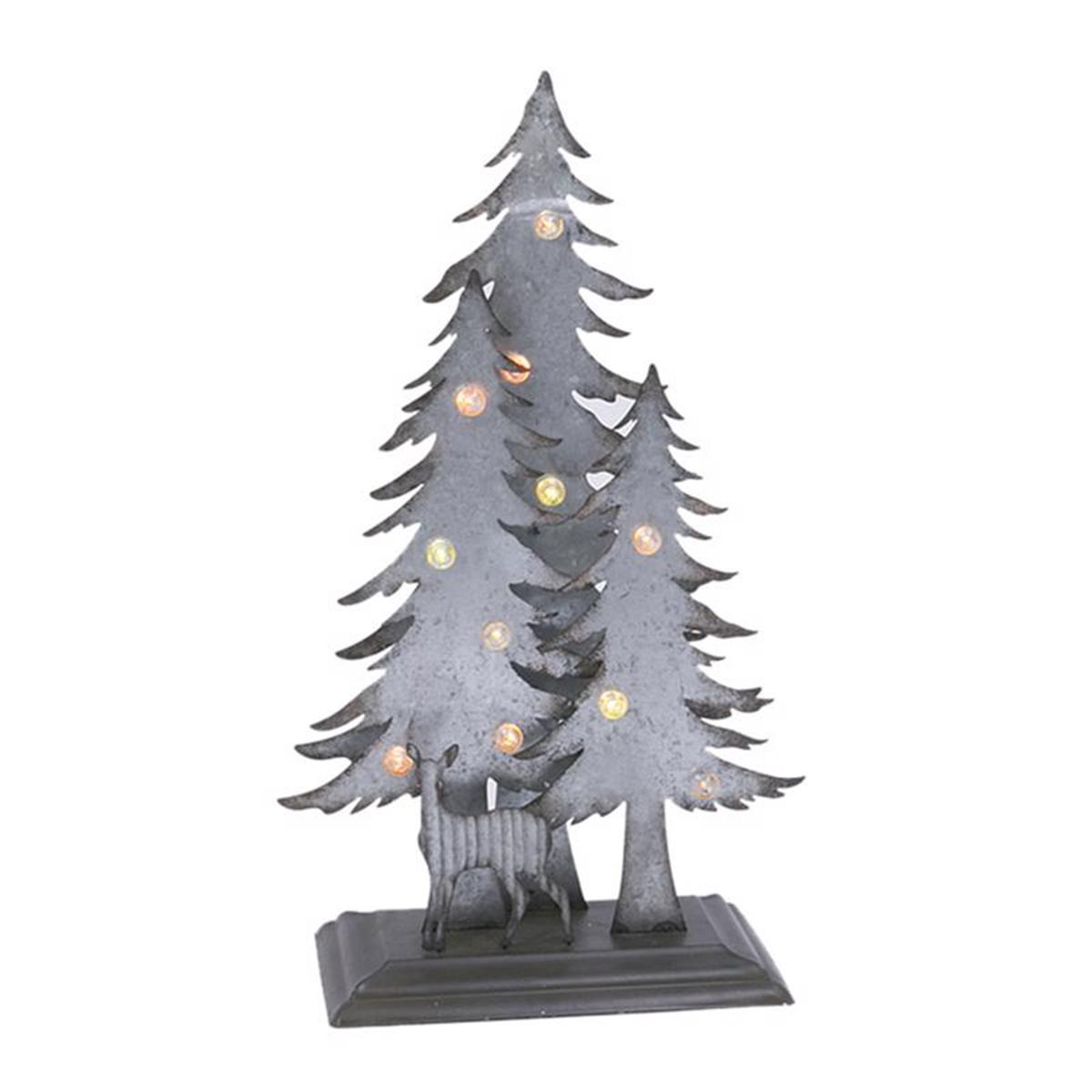 Picture of Gerson 9070203 3-D Forest Scene Indoor Christmas Decor - Gray - Pack of 8