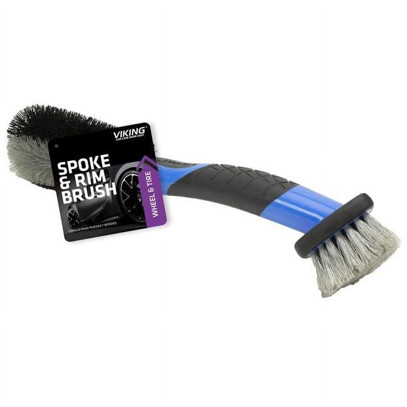 Auto Wheel Detail Brush, Black & Blue