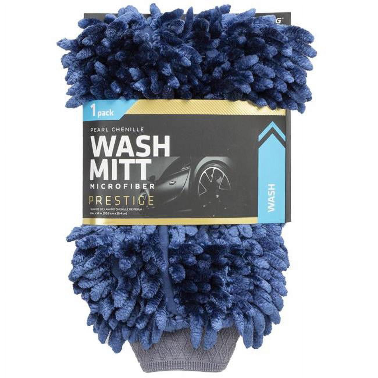 10 x 8 in. Navy Chenille Wash Mitt