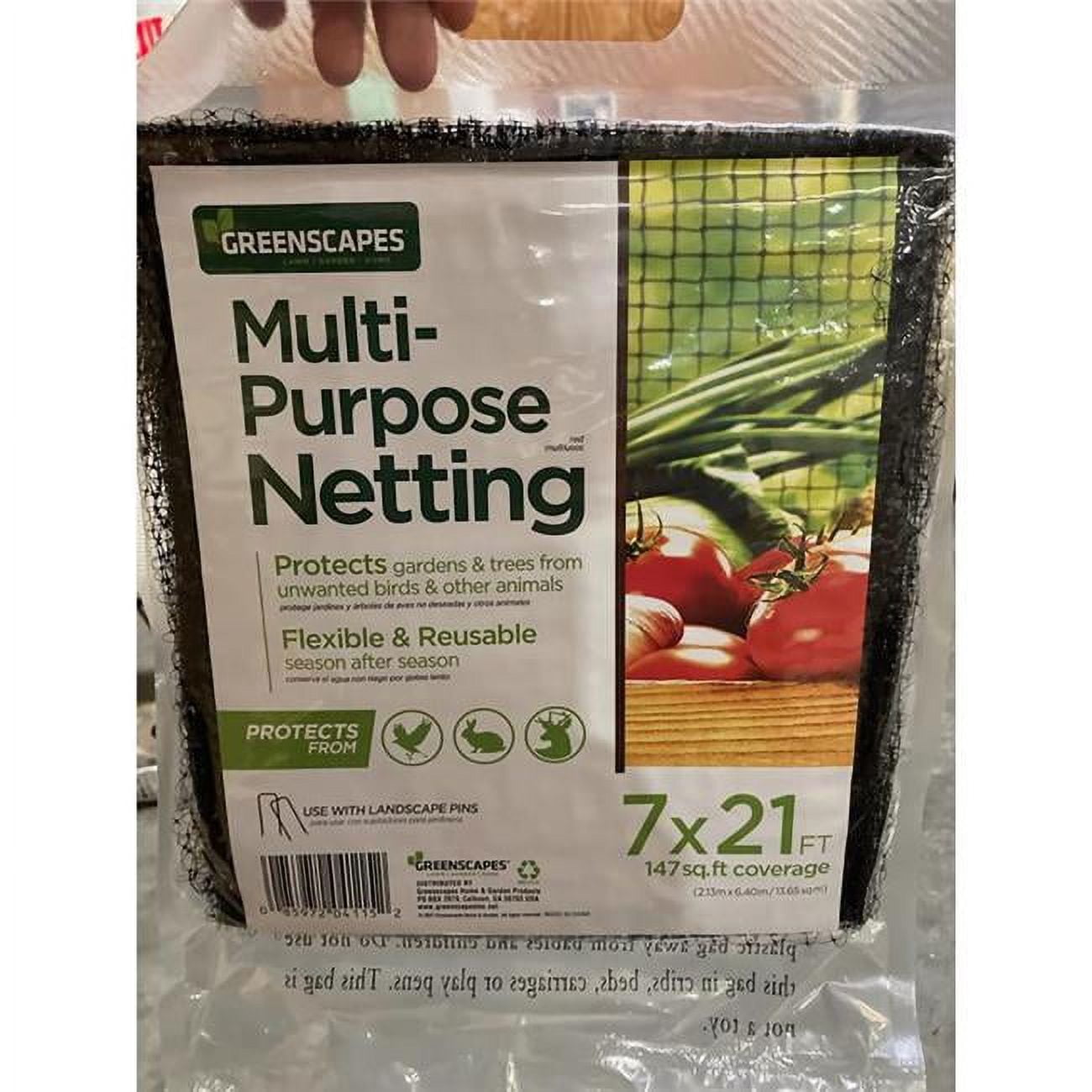 21 x 7 ft. Garden Netting, Black