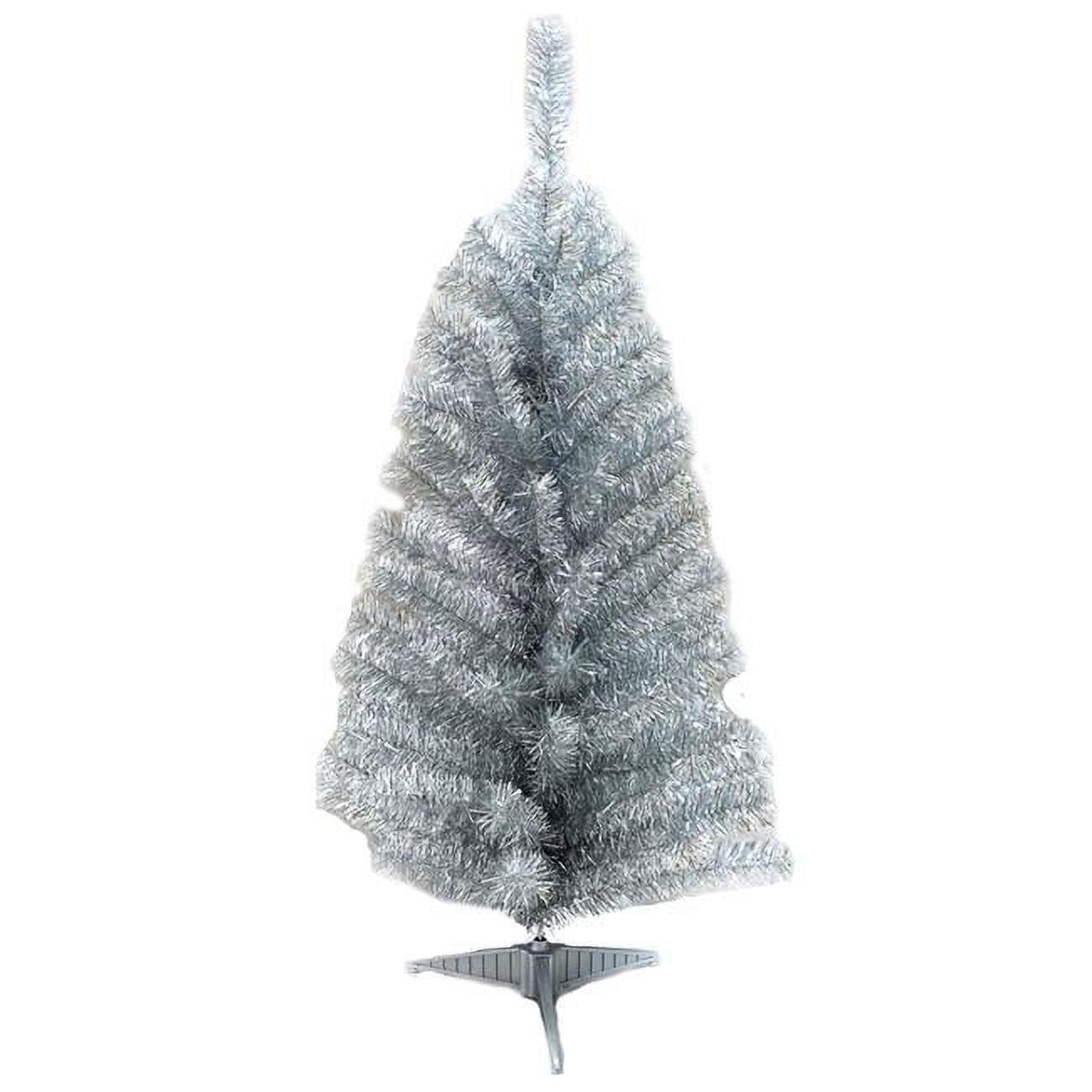 Picture of Celebration 9071010 Tinsel Tree Indoor Christmas Decor&#44; Silver - Pack of 8