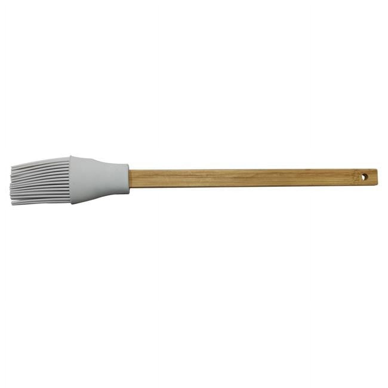 11.4 in. Gray Bamboo & Silicone Basting Brush - Pack of 24