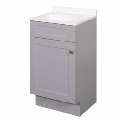 18 x 16 x 35 in. Single Gray Bathroom Vanity