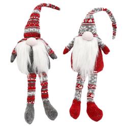 Picture of Gerson 9070198 20 in. Plush Gnome Shelf Sitter Indoor Christmas Decor&#44; Multi Color - Pack of 8