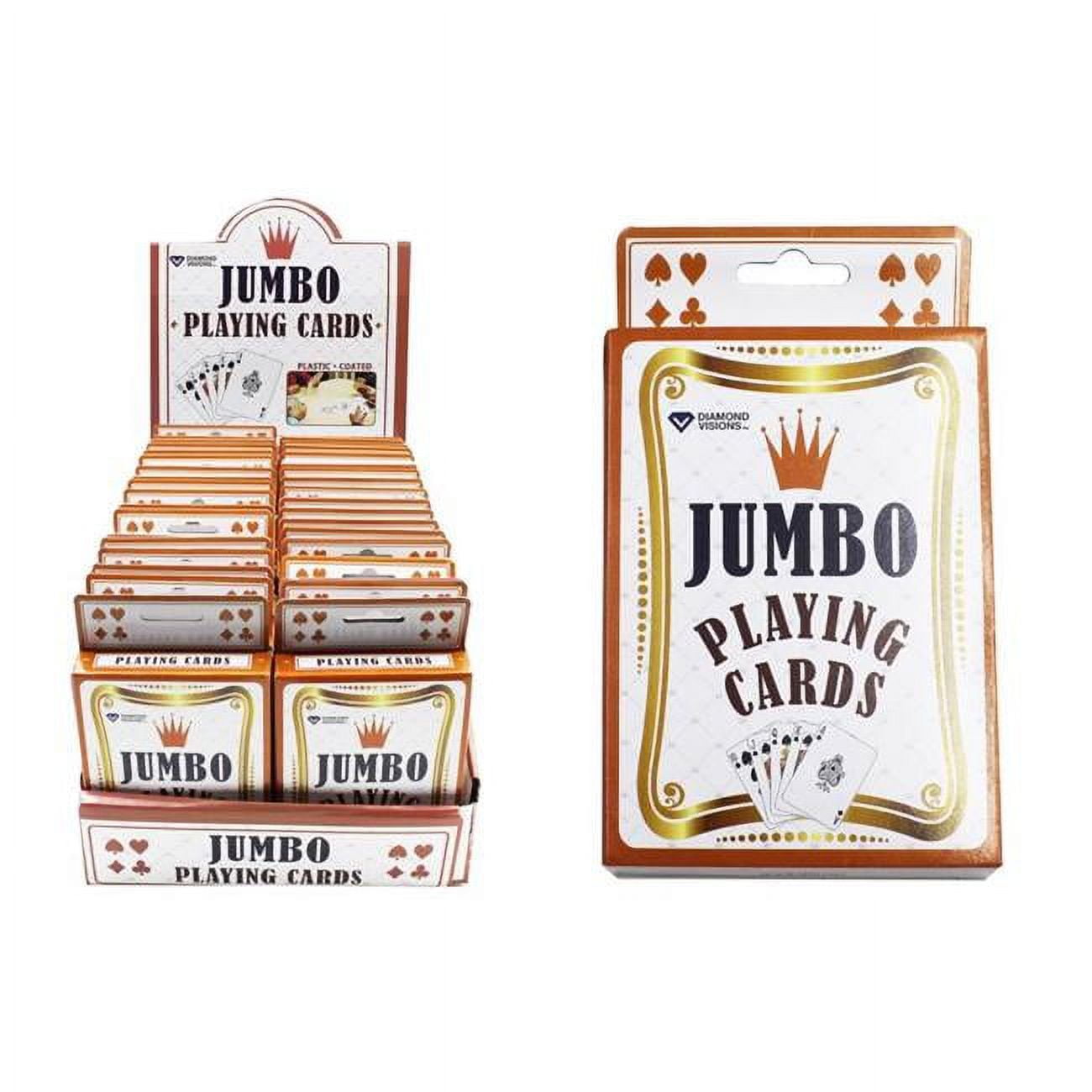 Paper & Plastic Jumbo Playing Card - 54 Piece - Pack of 36