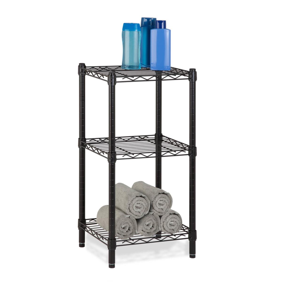 Picture of Honey-Can-Do 5032989 30 x 15 x 14 in. Steel Shelving Unit&#44; Black