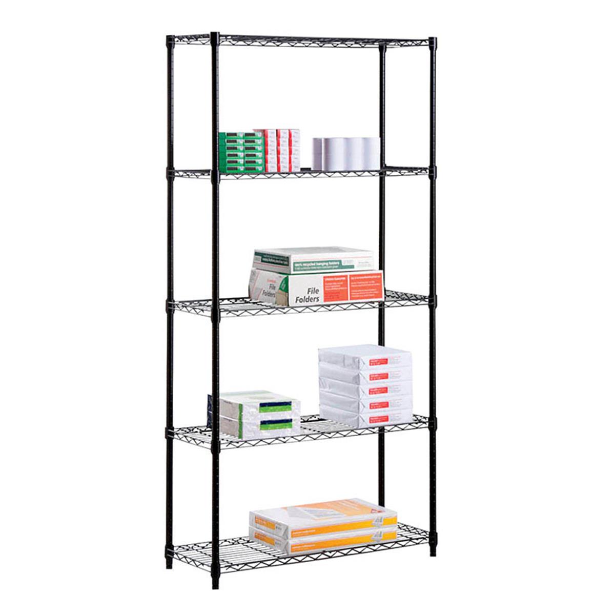 Picture of Honey-Can-Do 5603956 72 x 36 x 16 in. Steel Shelving Unit&#44; Black